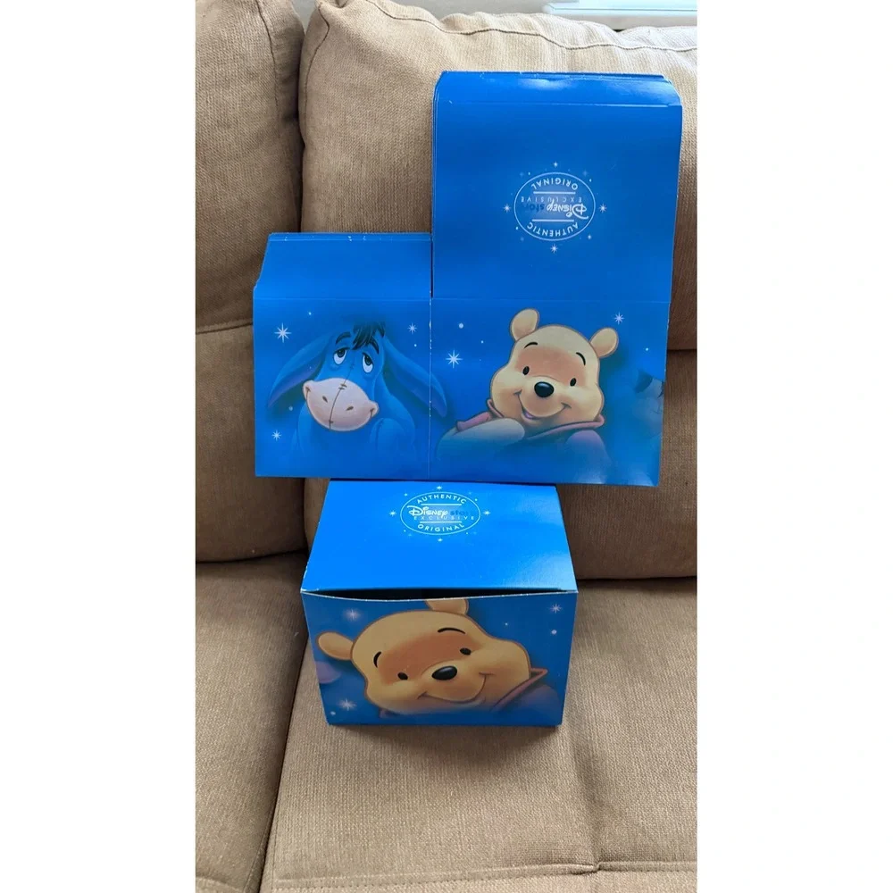 Vtg Disney Exclusive Winnie‎ the Pooh Eeyore Tigger Piglet Gift Boxes Set of 6